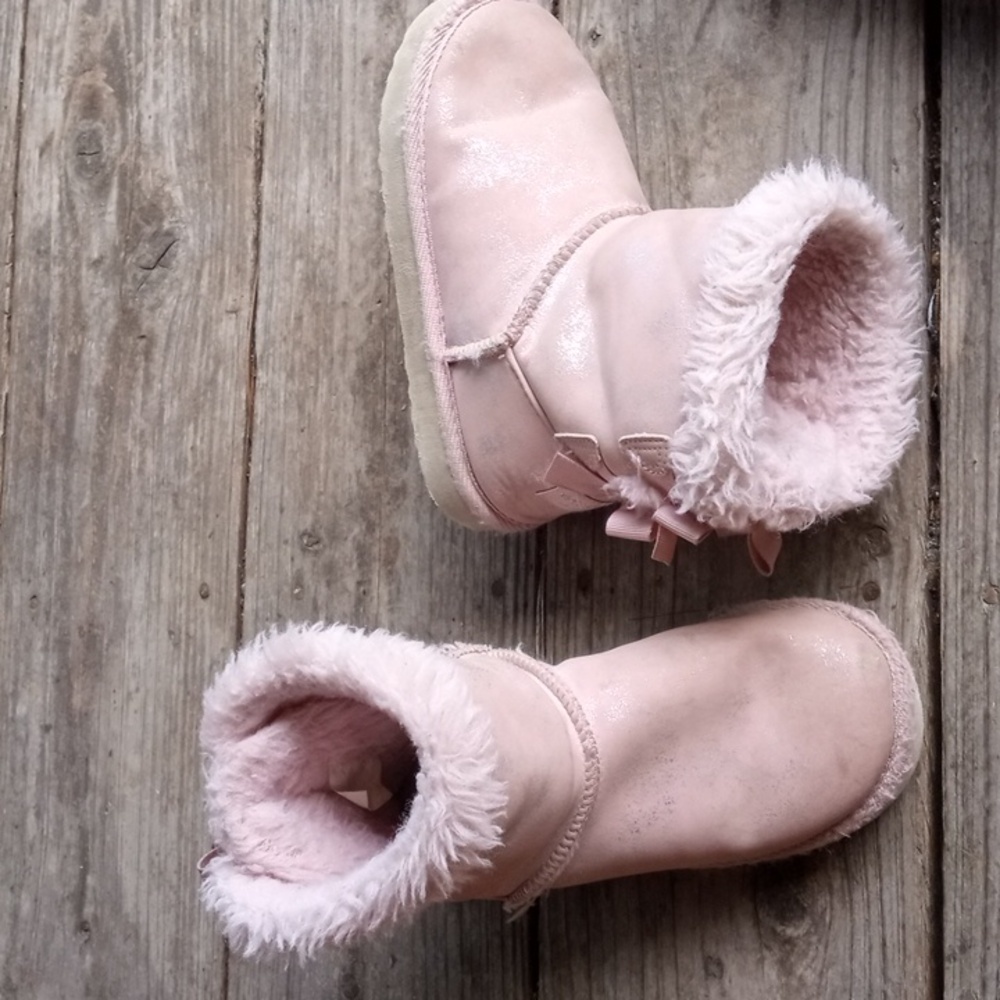 Weestep pink bow boot
